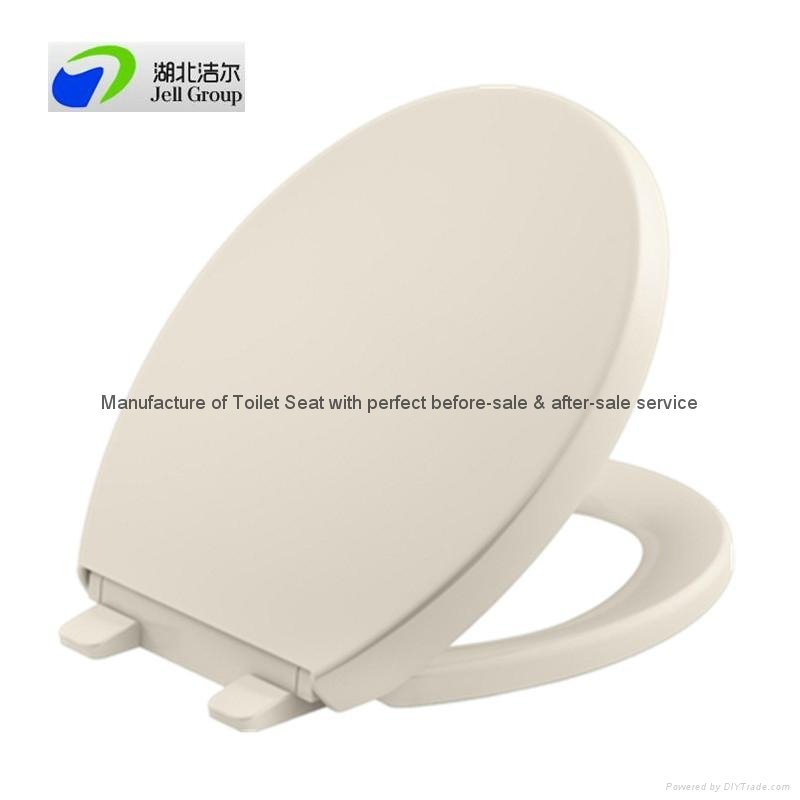 PP toilet seat with soft hinges and 17" 18" 19" size for choices 2