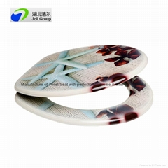 Made from Middle Density Fibreboard soft close version toilet seat supplier