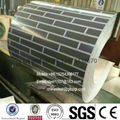 Brick stone pattern PPGI steel building material wall 3