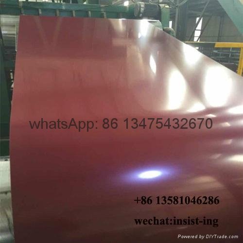 Ral3005 red color coated PPGI PPGL steel manufacture