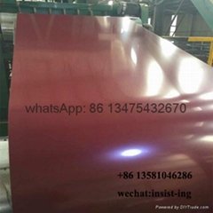 Ral3005 red color coated PPGI PPGL steel manufacture
