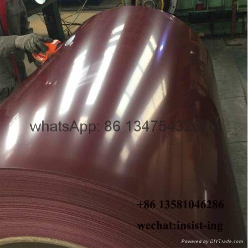 Ral3005 red color coated PPGI PPGL steel manufacture 2