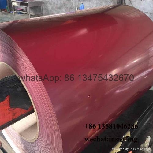 Ral3005 red color coated PPGI PPGL steel manufacture 3