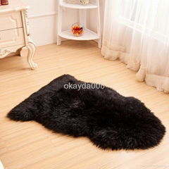 Modern home decoration fluffy carpet sheepskin rugs