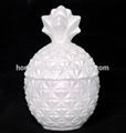 New Design Handmade Colored Pineapple Shape Glass Jar 2