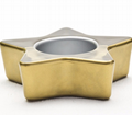 Whole Sale High Quality Five-Pointed Gold Star Shape tea light holder 3
