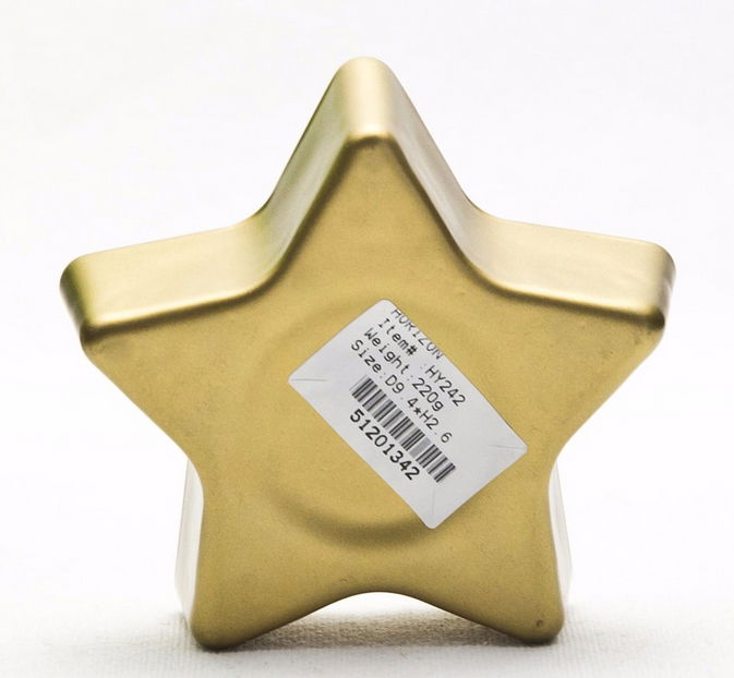 Whole Sale High Quality Five-Pointed Gold Star Shape tea light holder 4
