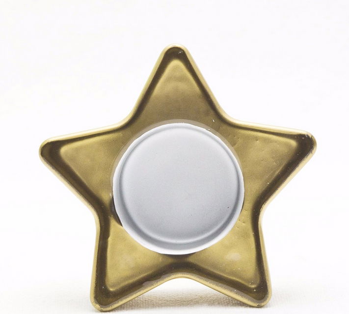 Whole Sale High Quality Five-Pointed Gold Star Shape tea light holder 5