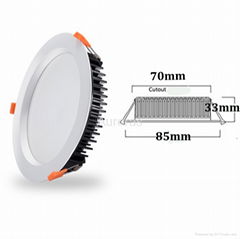 Saa/CE/IC-F Approved Dimmable IP44 7W LED Down Light