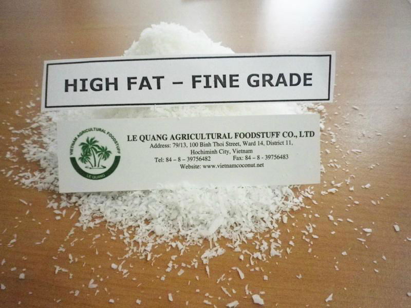 HIGH FAT DESICCATED COCONUT - FINE GRADE