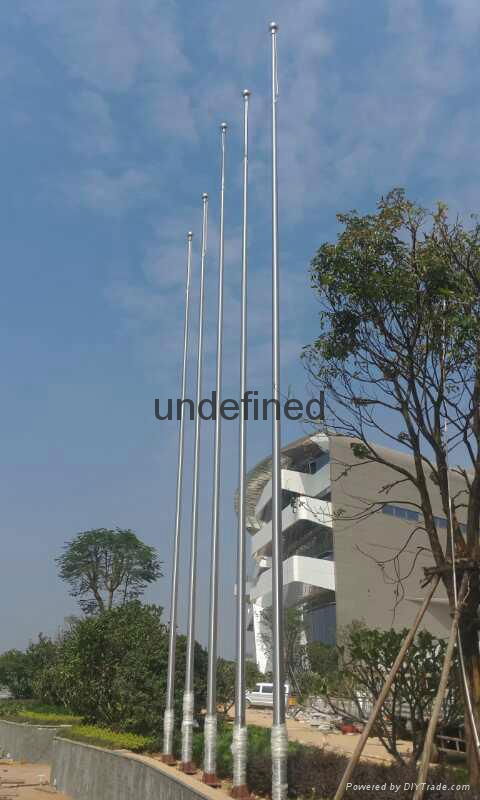 304# Stainless steel Tapered Electric Flagpole 2