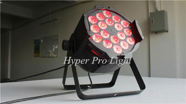 indoor led par light 18x18w RGBWAUV 6 in 1 2