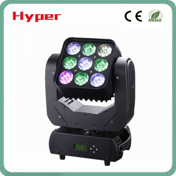 9*10W matrix beam led moving head light,RGBW 4 in 1