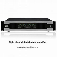 Eight Channel Pro Audio Digital Power Amplifier 