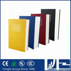 Customized high quality safety hot selling unbreakable solid book safe