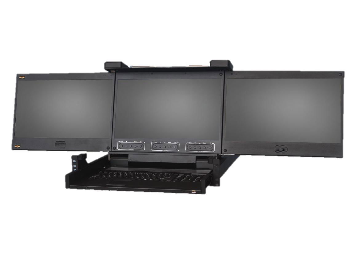 Triple Screen LCD Console Drawers