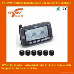 Exterior TPMS for bus for trucks support