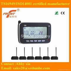 High quality tpms with bundled sensors for DC24V buses / trucks with RS232 port