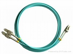 LC OM3 duplex fiber patch cord
