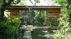 Garden room and log store extension