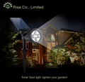 Solar garden spotlight