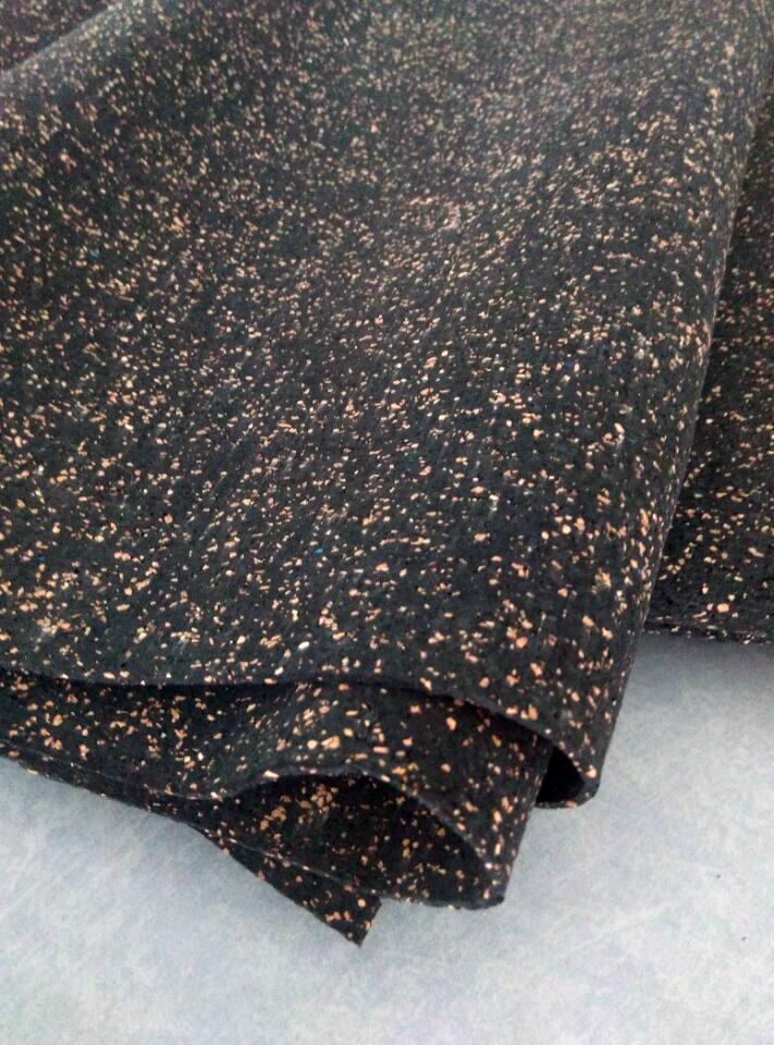 3mm thick cork rubber mat for sound and heat insulation FC500 LBN