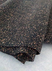 3mm thick cork rubber mat for sound and heat insulation