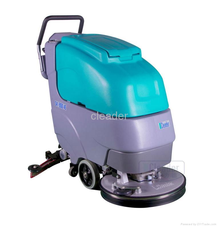 high performance manual floor scrubber 