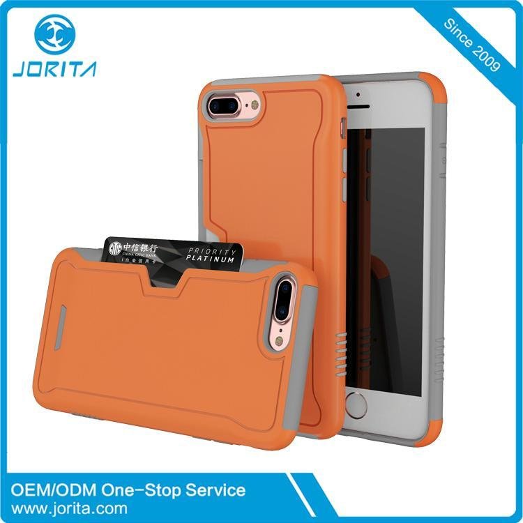 Multi color case detachable phone case with card slots 2