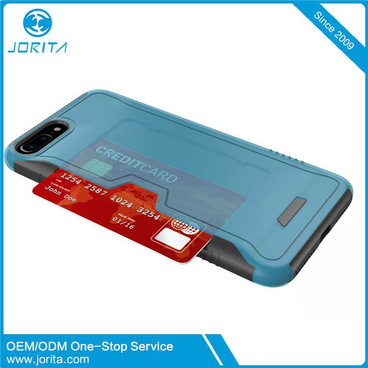 Multi color case detachable phone case with card slots 5