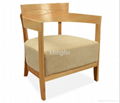 comfortable wooden lounge chair for