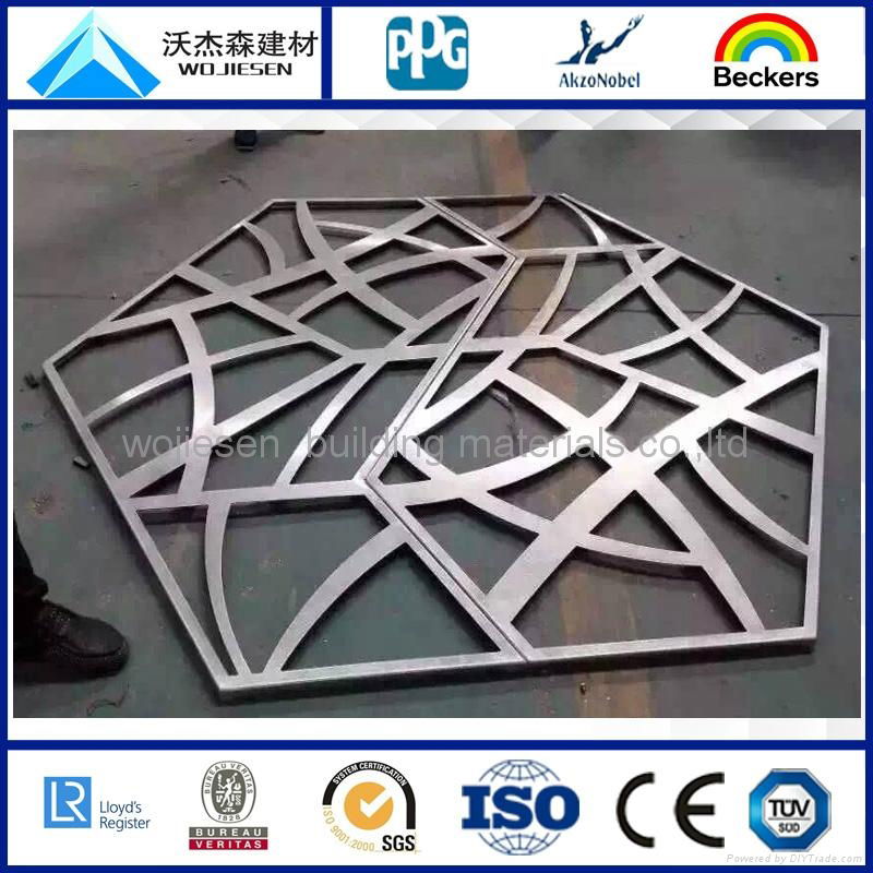 Carved Hollow aluminum plate with PVDF coating