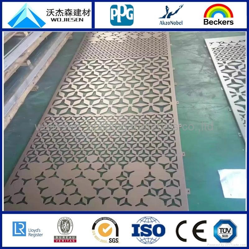 Carved Hollow aluminum plate with PVDF coating 2