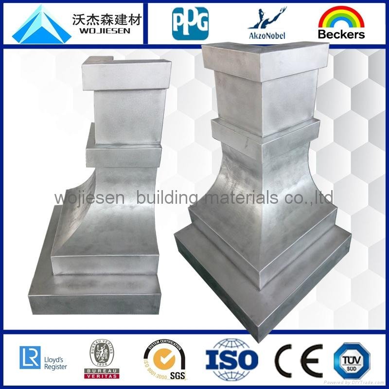 Customzied shape aluminum panel with PVDF coating  4