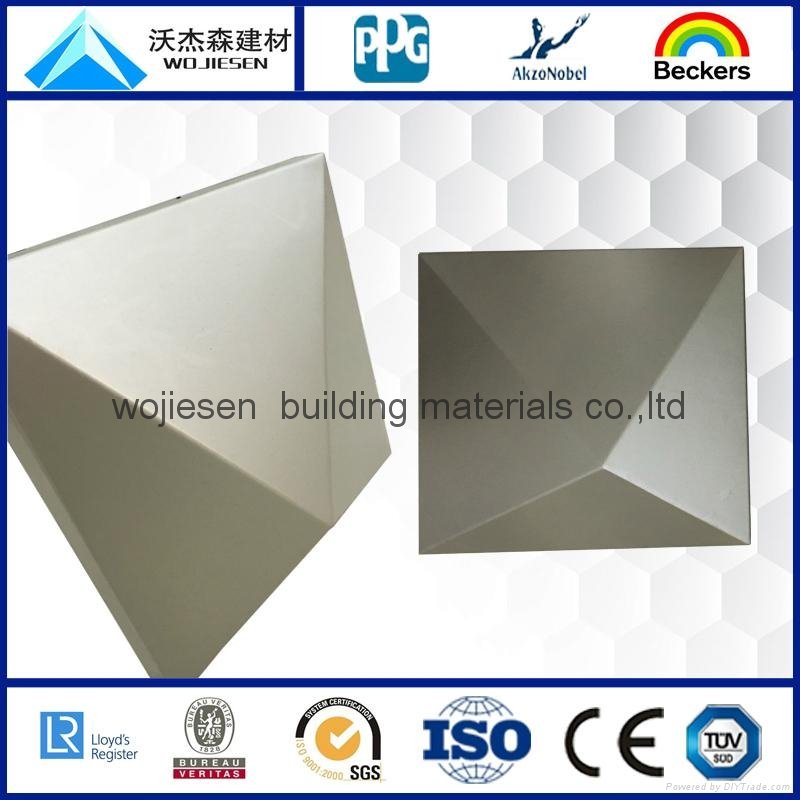 Customzied shape aluminum panel with PVDF coating  5