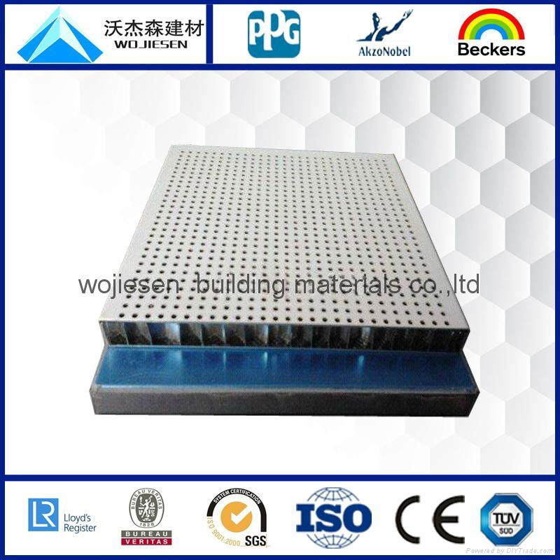 Perforated alumimum honeycomb panel for sound-absorbing