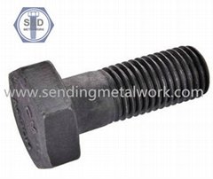 Heavy Hex Structural Bolts ASTM A490 Black Finish