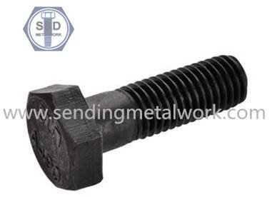 Heavy Hex Structural Bolts ASTM A490 Black Finish 2