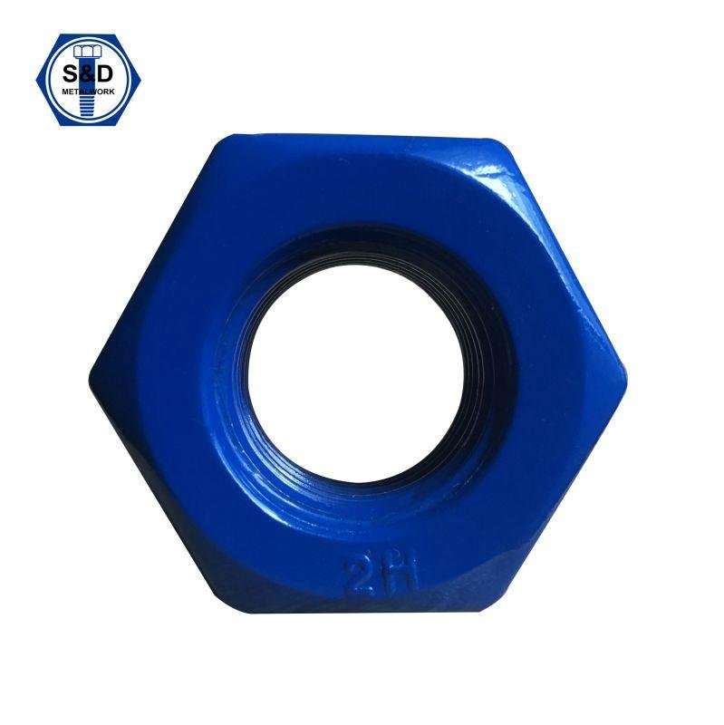 ASTM A194 2h Heavy Hex Nuts Zinc Yellow