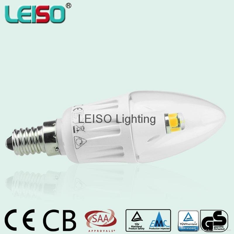 專利獨特設計330度E14 LED蠟燭燈