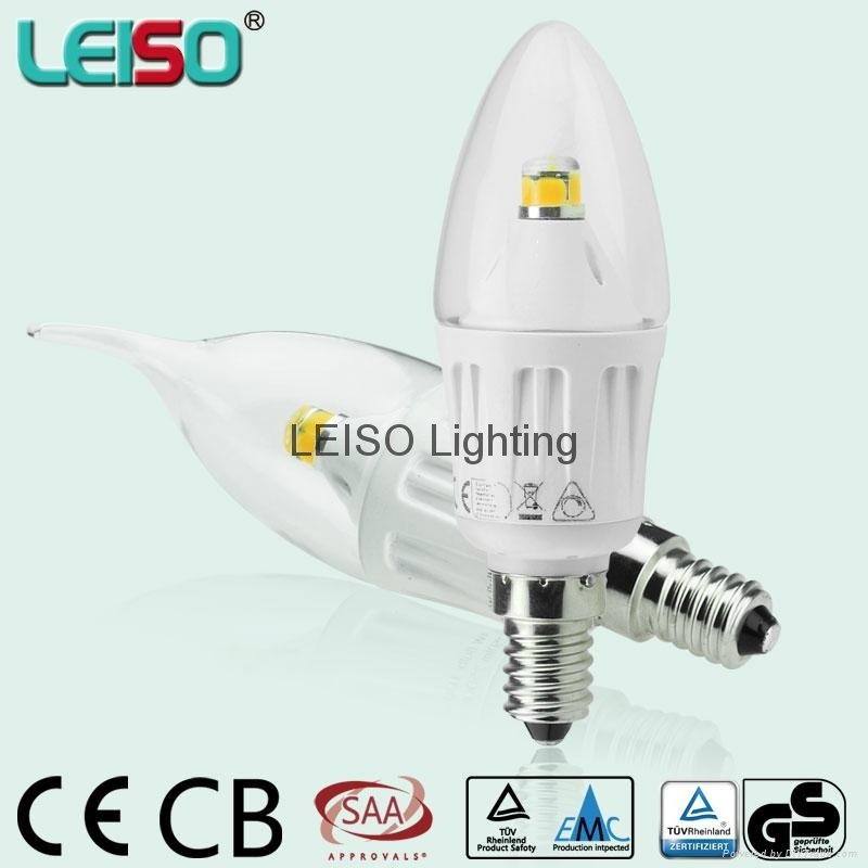 專利獨特設計330度E14 LED蠟燭燈 4