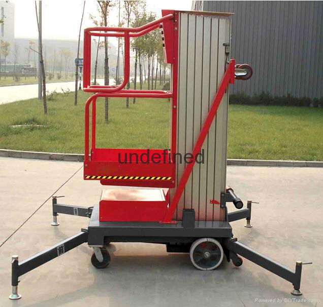 single post 6m aluminum lift platform  2