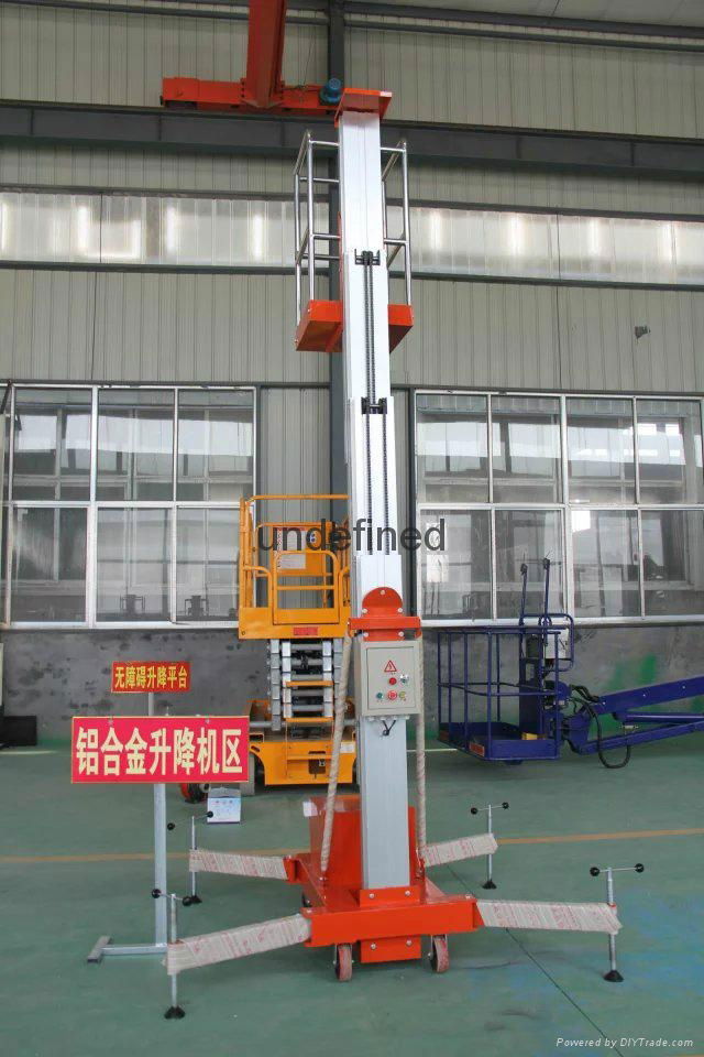 single post 6m aluminum lift platform  4