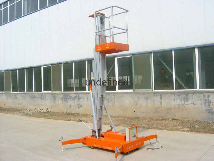 single post 6m aluminum lift platform  5