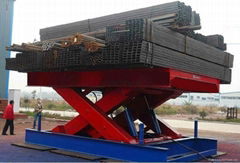 heavy duty cargo scissor lift used for warehouse