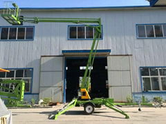 towable hydraulic boom lift cheery picker 