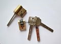 连体锁芯 伸缩型智能锁锁芯 电子锁拉长叶片锁芯 3