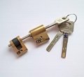 连体锁芯 伸缩型智能锁锁芯 电子锁拉长叶片锁芯 1