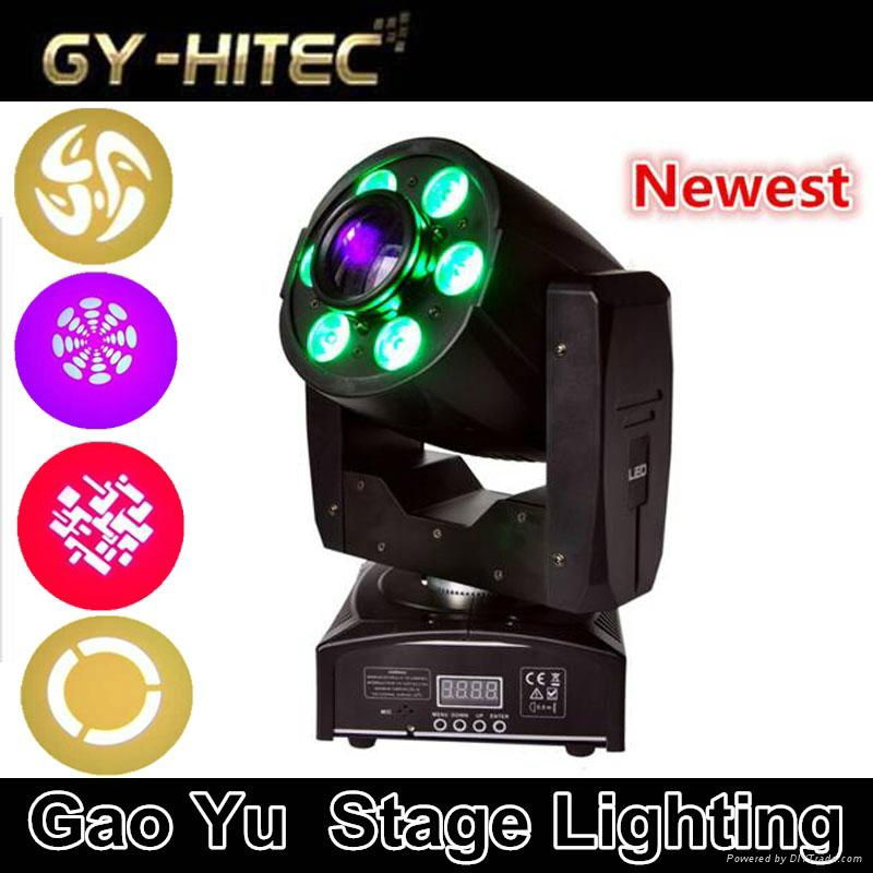 30w Spot + 6x8w beam wash led mini spot beam wash moving head with zoom 3