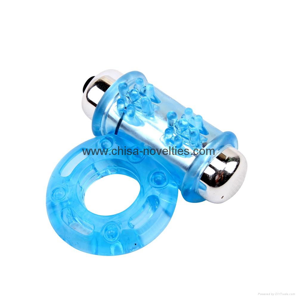 Vibrating Cock Ring-Blue 3